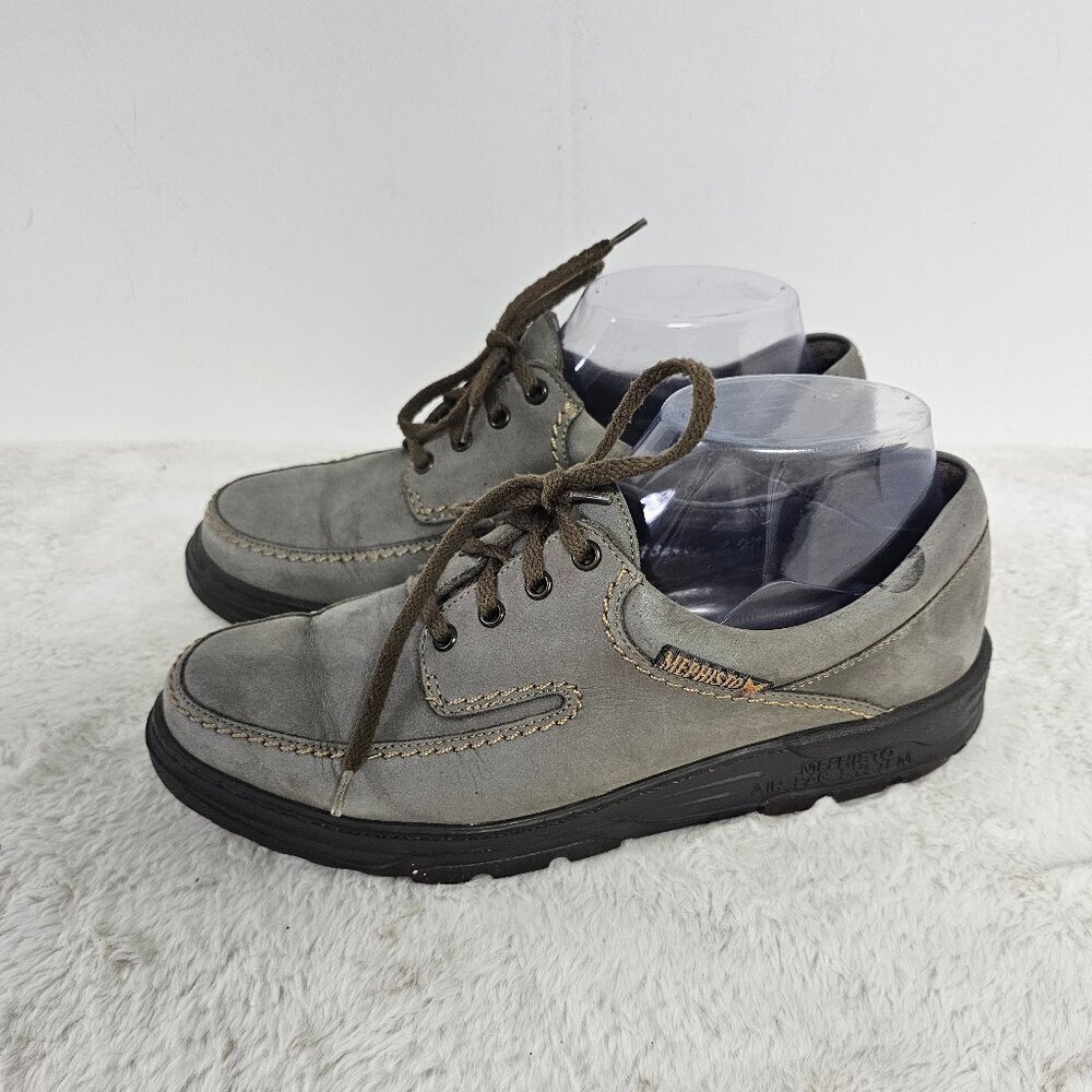 Mephisto Gray City Hiker Leather Oxford Granola Gorpcore Walking Preppy 7.5